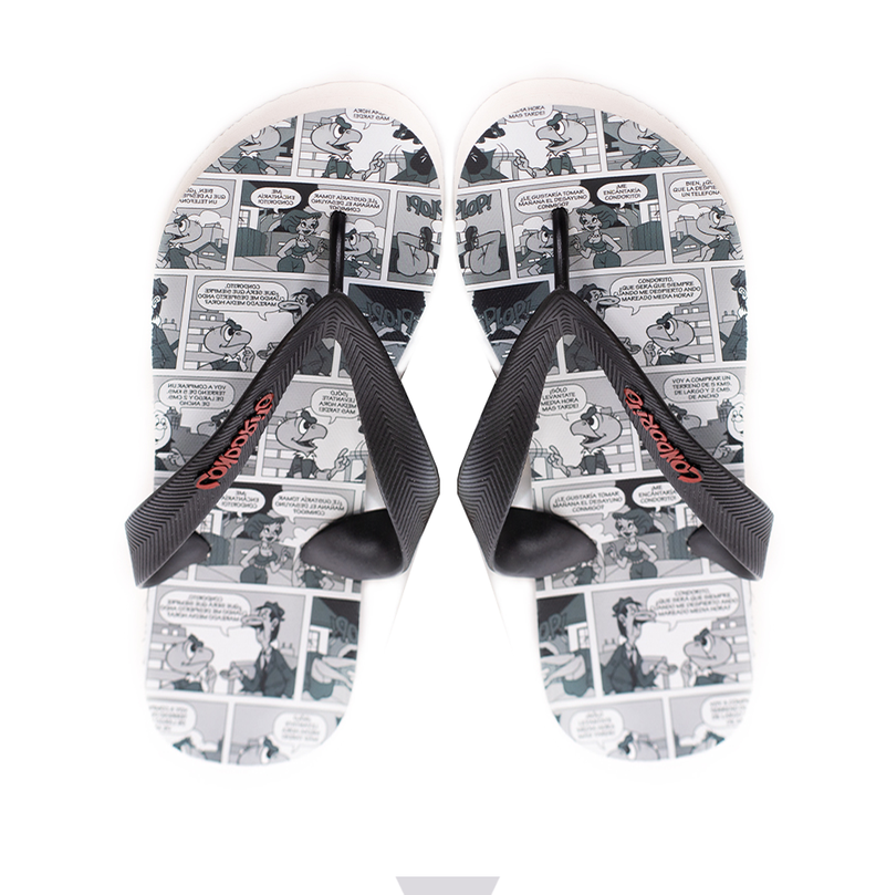 Sandalias Hombre Hawaianas Gris Negro Condorito-3