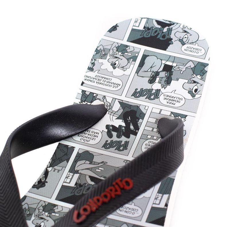 Sandalias Hombre Hawaianas Gris Negro Condorito-5