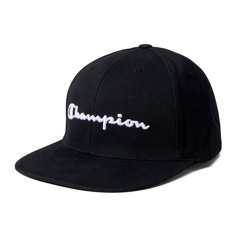 Gorro Jockey Champion BB Snapback 3D Script Negro-2