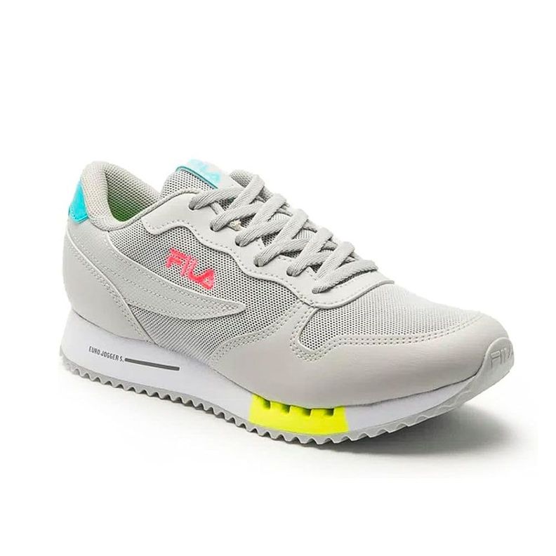 Zapatillas De Mujer Fila Euro Jogger Sport Gris-4
