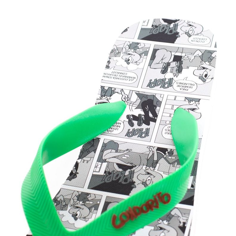 Sandalias Hombre Hawaianas Gris Verde Condorito-5