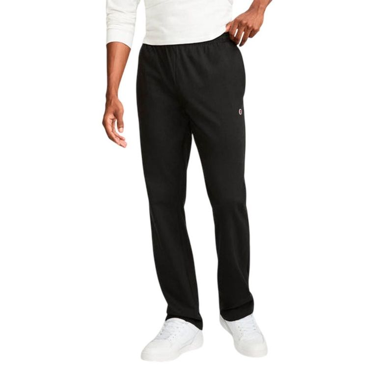 Jogger Hombre Champion Negro Open Bottom-0