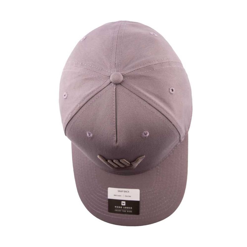 Jockey Gorro Hombre Curvo Gris Hang Loose-4