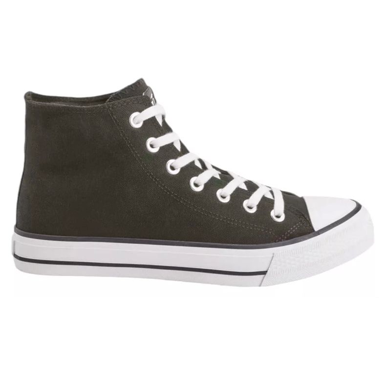 Zapatilla Rail-Hi Unisex Verde Oliva Canvas Topper-1