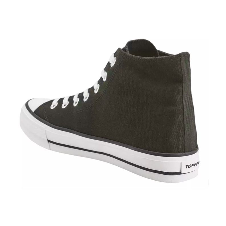 Zapatilla Rail-Hi Unisex Verde Oliva Canvas Topper-2