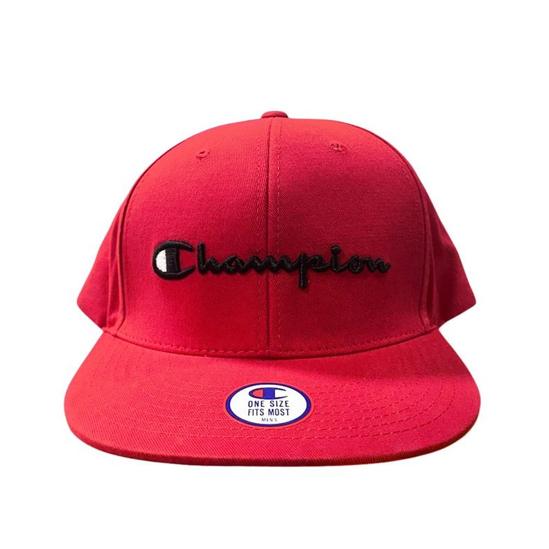 Gorro Champion BB Snapback 3D Script Rojo-0
