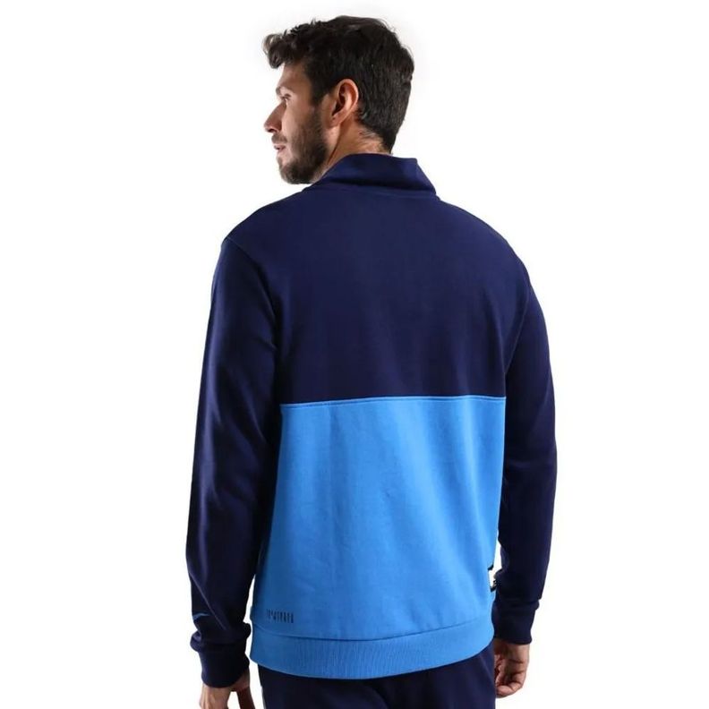 Polerón Hombre Everlast Azul Hook Qtr Zip-1