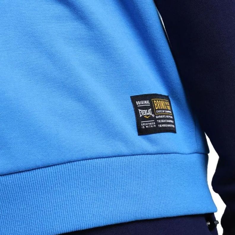 Polerón Hombre Everlast Azul Hook Qtr Zip-2