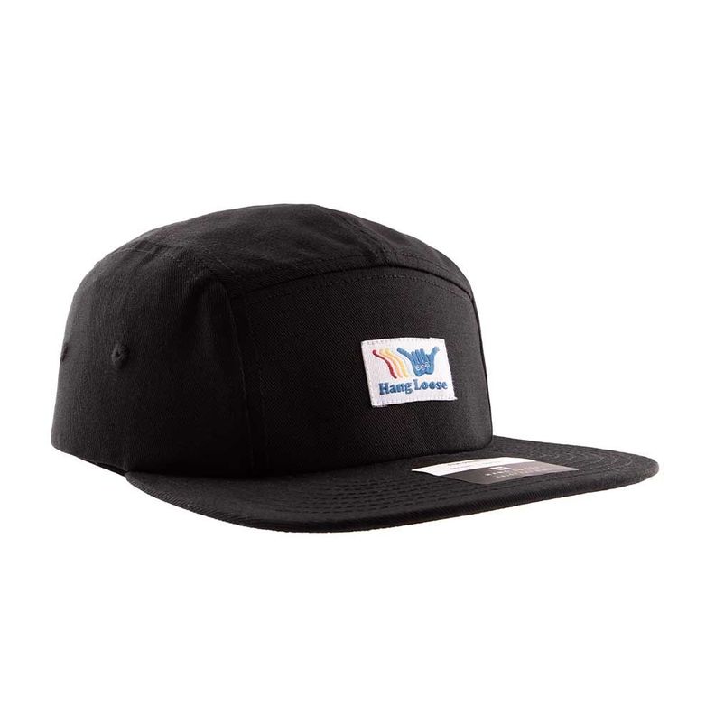 Jockey Gorro Hombre Plano Negro Hang Loose-1