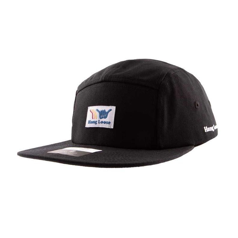 Jockey Gorro Hombre Plano Negro Hang Loose-2