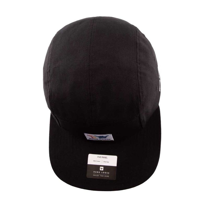 Jockey Gorro Hombre Plano Negro Hang Loose-4