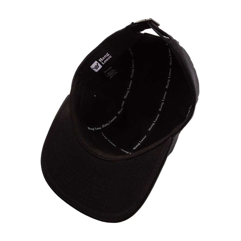 Jockey Gorro Hombre Plano Negro Hang Loose-5
