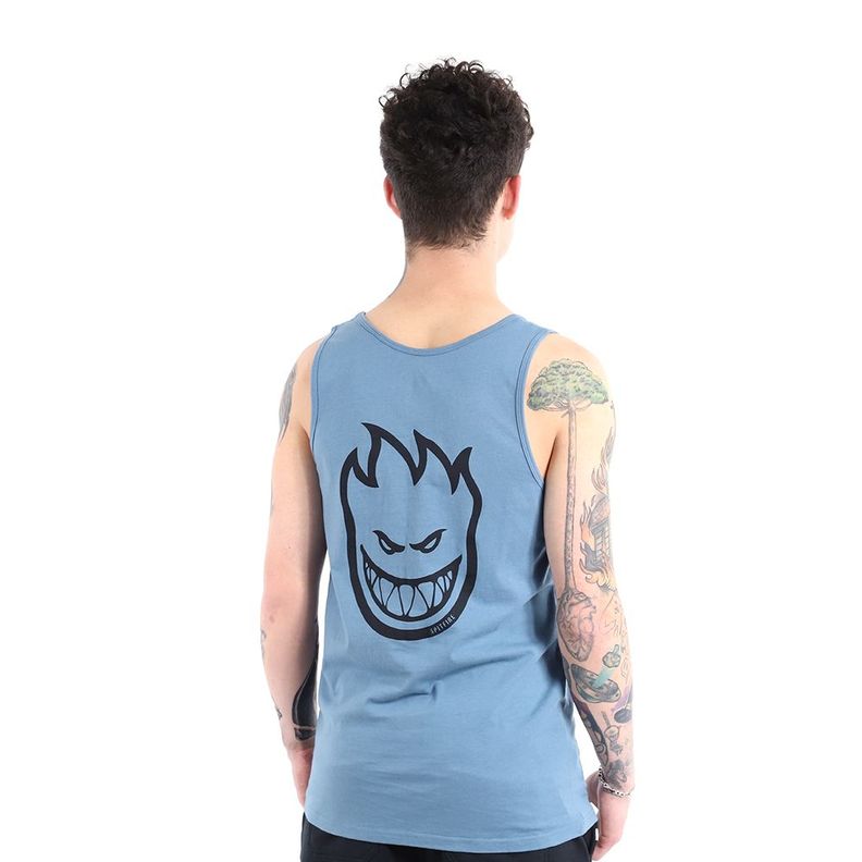 Polera sin mangas tank top spitfire celeste big head street culture season-1