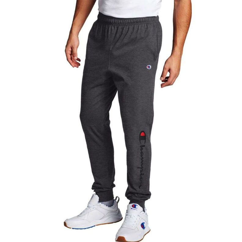 Jogger Jersey Algodón Hombre Champion Gris Graphic-0