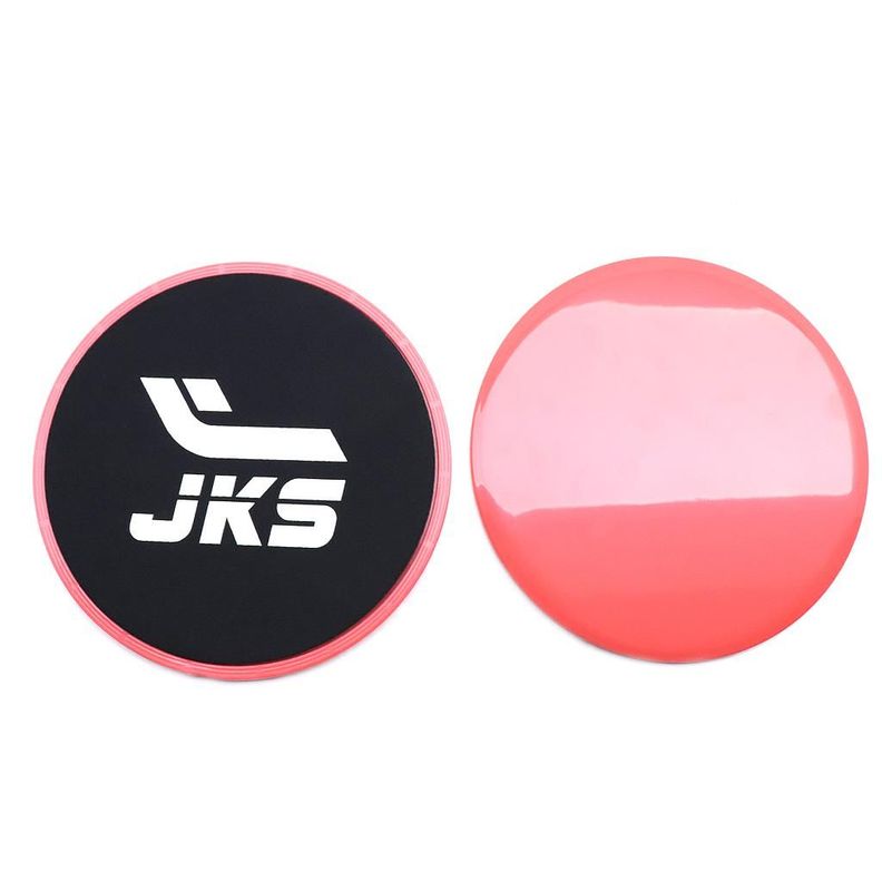 Par Discos Deslizamiento Abdominales Circulares Rojos JKS-0