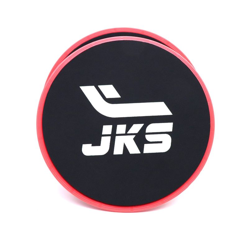 Par Discos Deslizamiento Abdominales Circulares Rojos JKS-2
