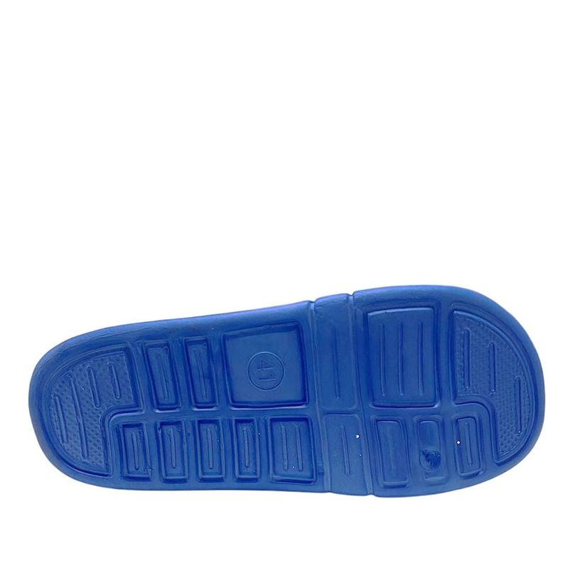 Sandalia Hombre Slip On Strips Azul Royal-4