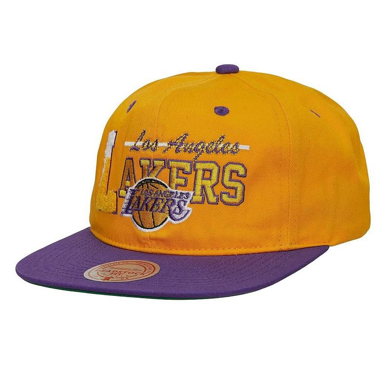 Jockey Gorro Snapback Nba Varsity Letter Hwc Lakers Mitchell And Ness-0