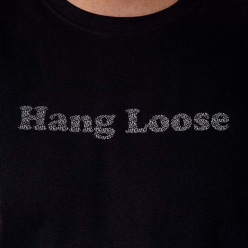 Polera Manga Corta Hombre Salty Negro Hang Loose-1