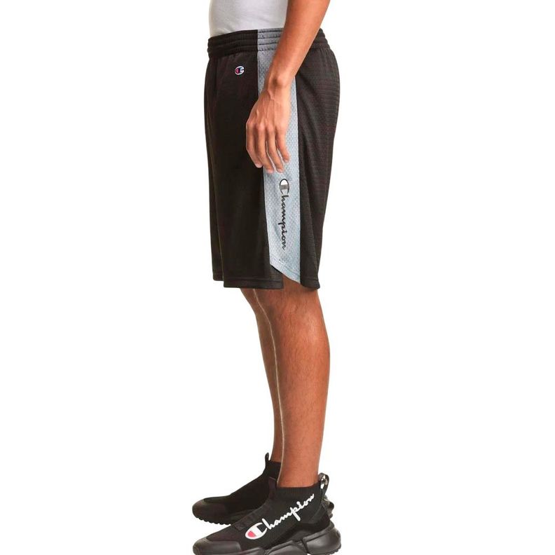 Short Hombre 10'' Negro Basketball Mesh Champion-1