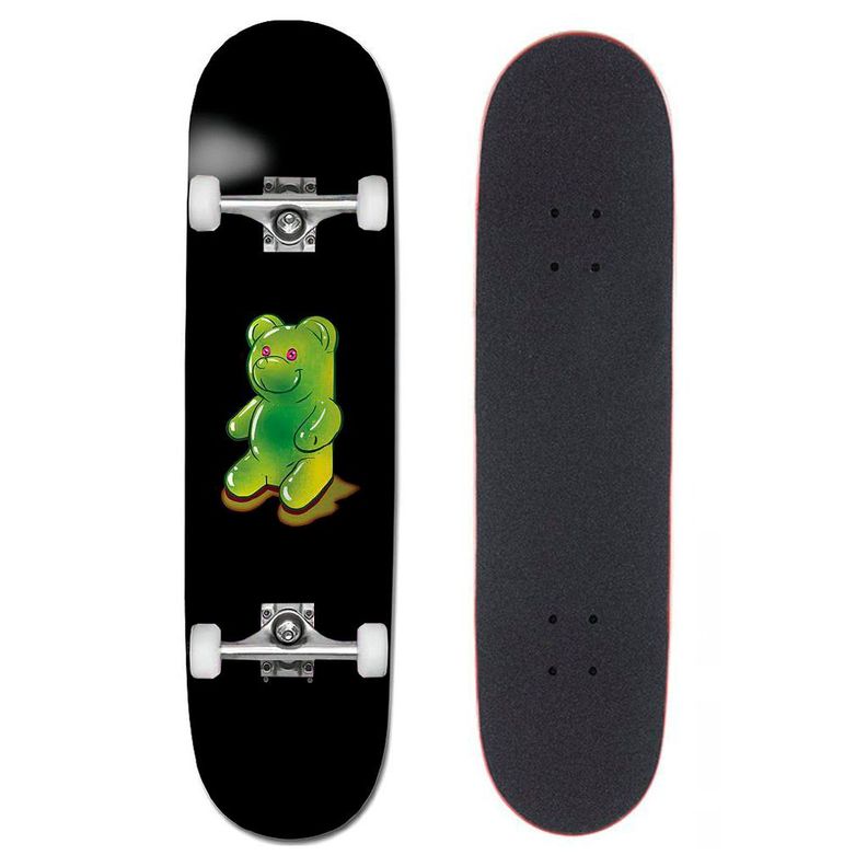 Tabla Skate Completa Gummybear 8.0'' Grizzly Griptape Negro