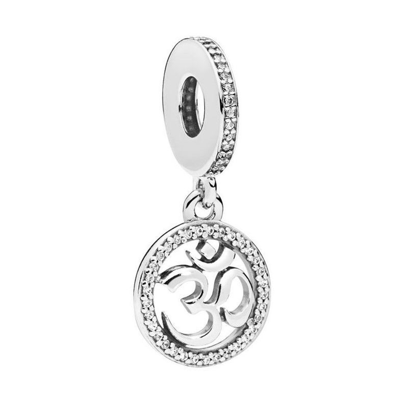 Charm Dije Plata 925 Colgante Om Yoga