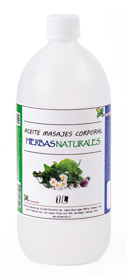 Aceite De Masajes Hierbas Naturales - 1 Litro