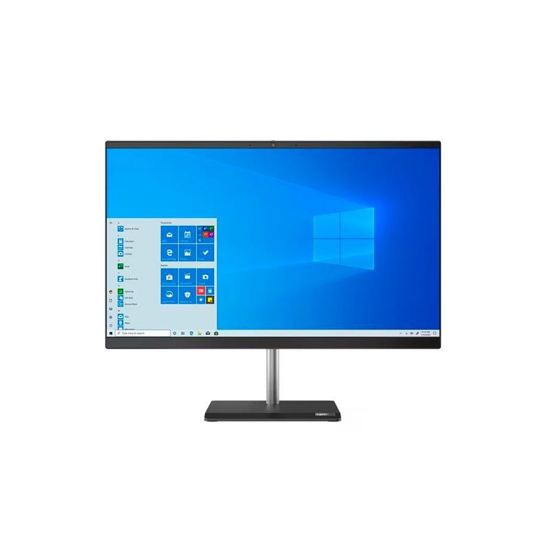 Lenovo V50a 24IMB AIO 23 8 FHD i5 10400T 8GB RAM 512GB SSD Webcam 1080p DVD Slim Win10 Pro Negro