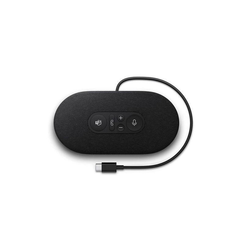 Parlante Microsoft Modern USB-C Altavoz Portátil con Micrófono Omnidireccional Color Negro-2