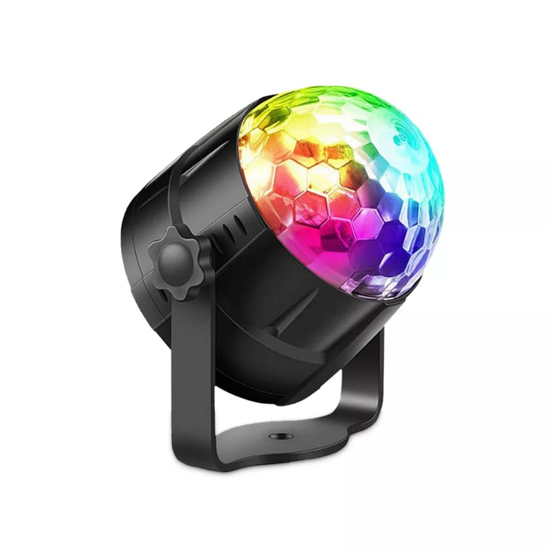 PROYECTOR MULTICOLOR EFECTO DISCO GIRATORIO