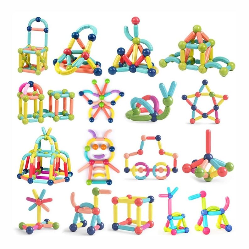 PUZZLE BLOQUES DE CONSTRUCCION MAGNETICOS MONTESSORI 36 PIEZAS-1