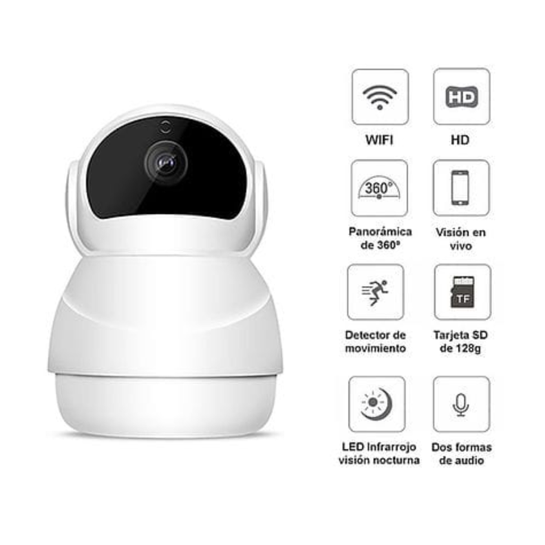 CAMARA WIFI ROBOTICA 360 MONITOR BEBE-1