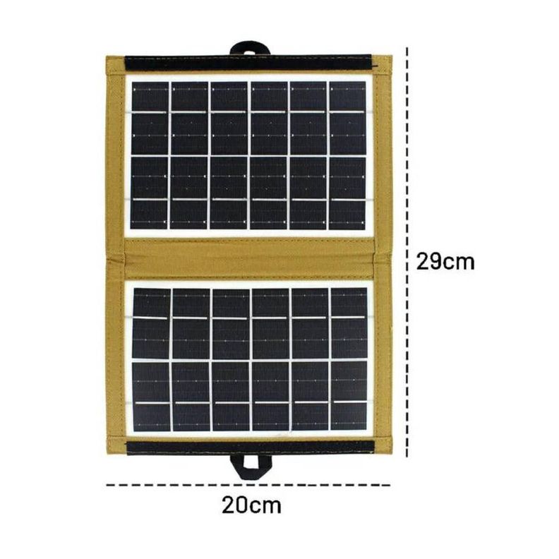 PANEL SOLAR PORTATIL PLEGABLE 7W CAMPING DOBLE-1