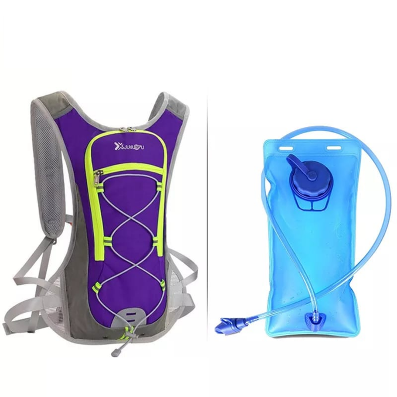 MOCHILA OUTDOOR CAMELBACK CON BOLSA DE AGUA 2 LITROS MORADO-1