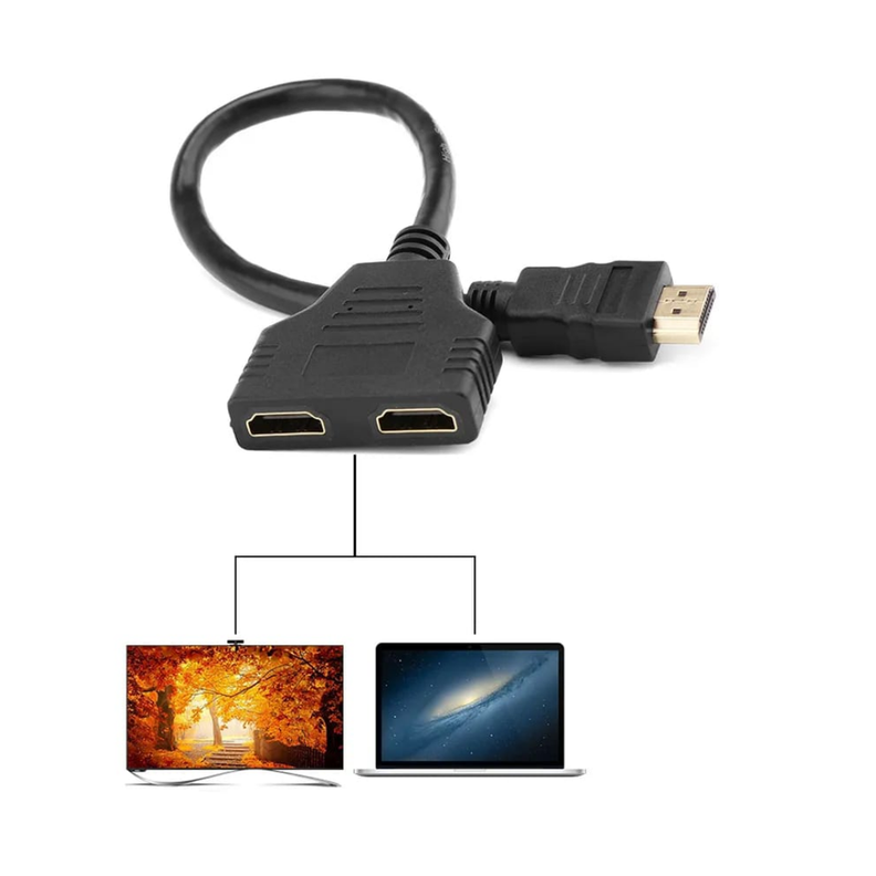 CABLE ADAPTADOR HDMI 1 MACHO 2 HEMBRAS-1