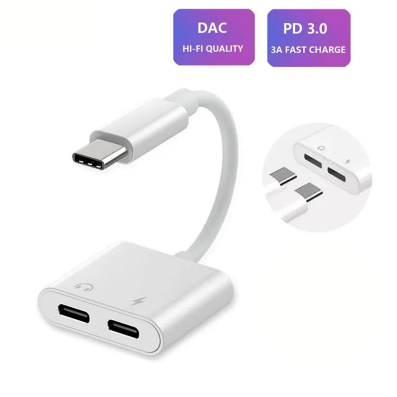 ADAPTADOR DUAL CARGA Y AUDIO TIPO C-1