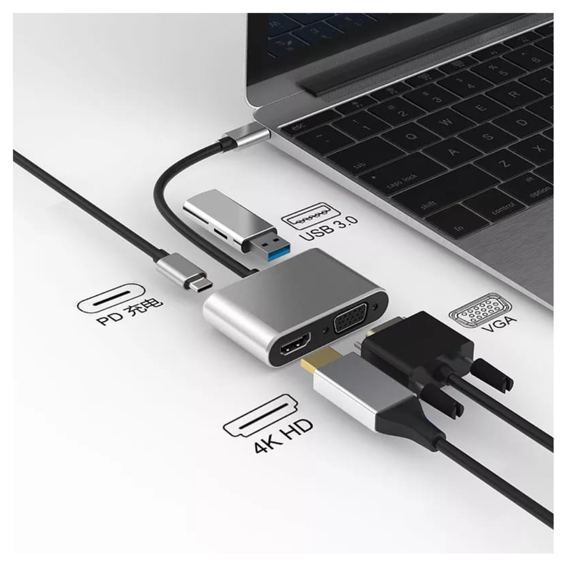 ADAPTADOR 4 EN 1 USB C HUB A VGA HDMI-3