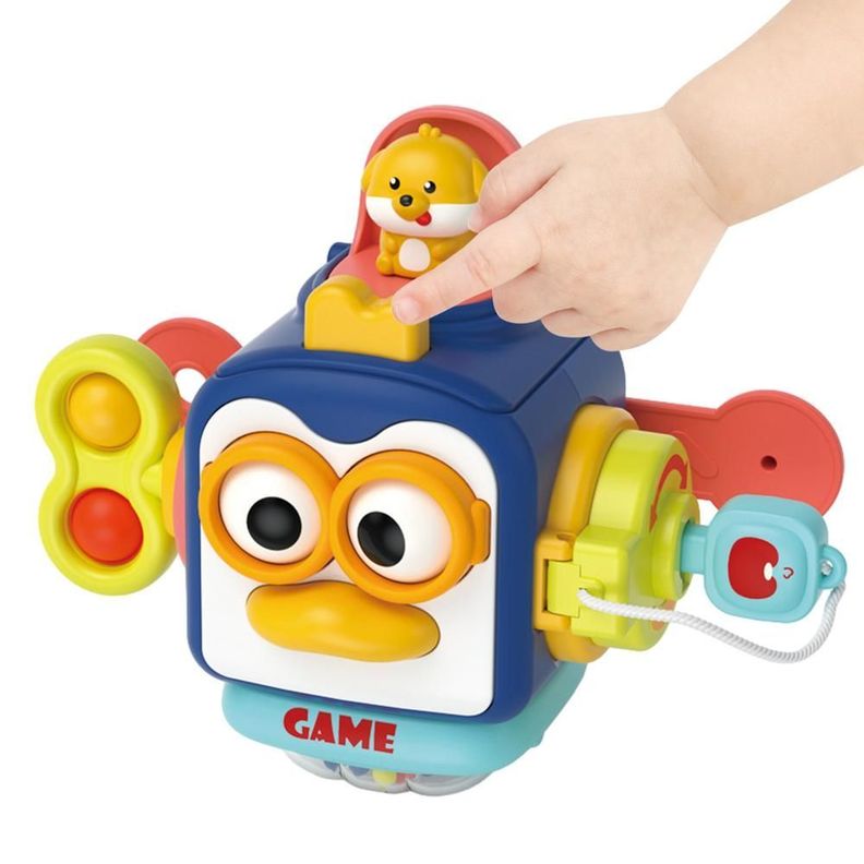CUBO SENSORIAL INTERACTIVO MONTESSORI PARA BEBE-0