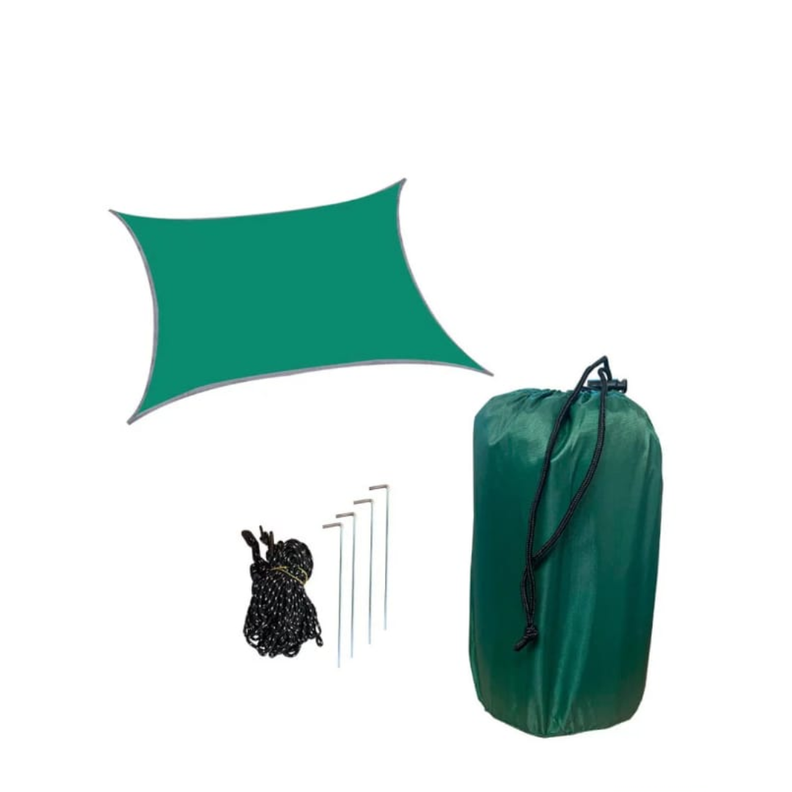 TOLDO VELA LONA CUADRADO 3x3 VERDE-0
