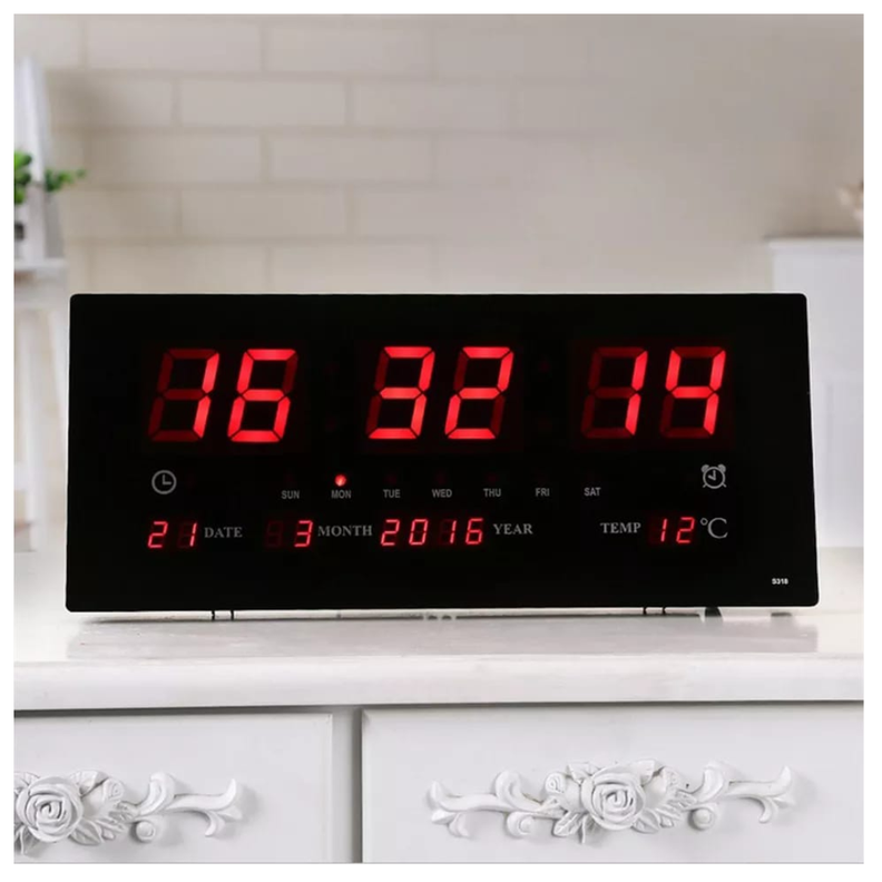 RELOJ DIGITAL DE PARED CON INDICADOR DE TEMPERATURA-3
