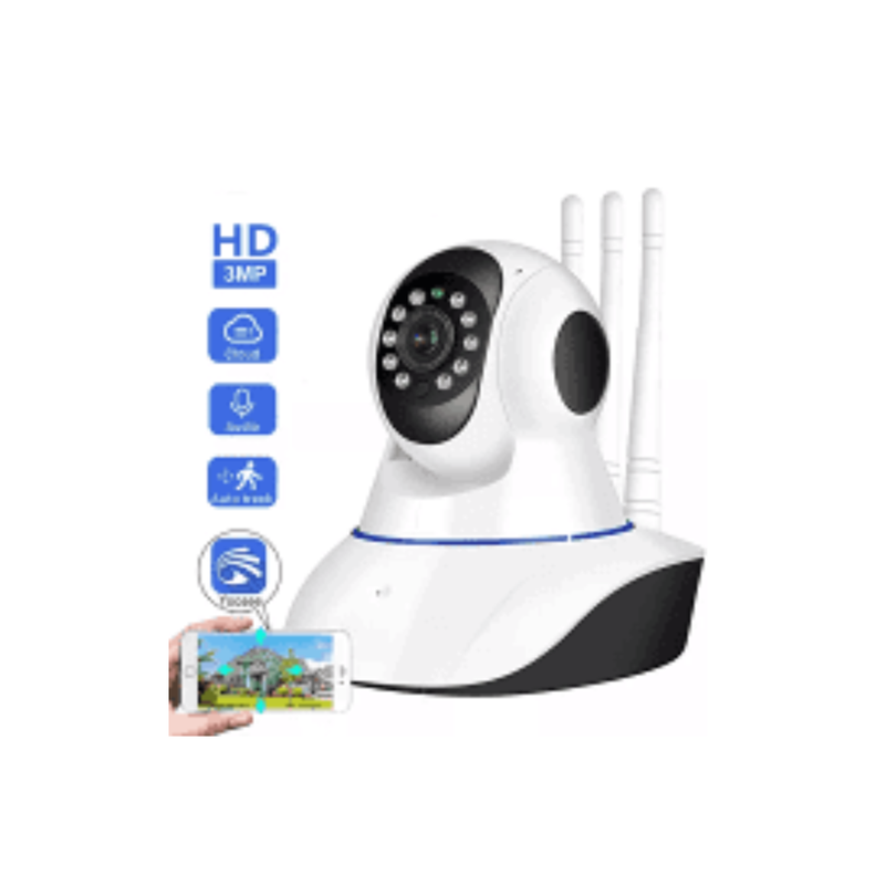 CAMARA IP SEGURIDAD WIFI HD ROBOTIZADA 3 ANTENAS-1
