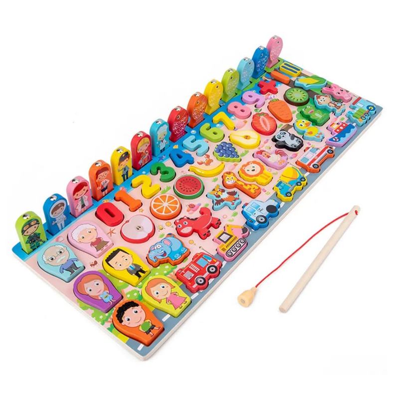 JUEGO TABLERO DIDACTICO PESCA MAGNETICA MONTESSORI-4