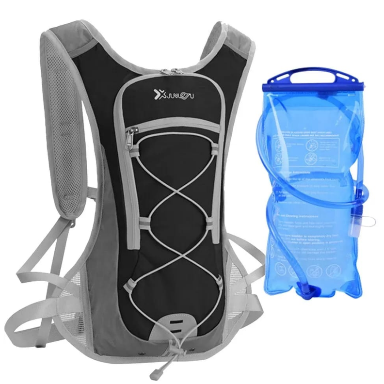 MOCHILA CAMPING OUTDOOR CAMELBACK CON BOLSA DE AGUA 2 LITROS NEGRO-0