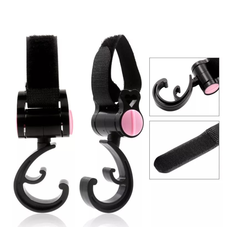 GANCHOS COLGADORES PARA COCHE DE BEBE PACK 2-1
