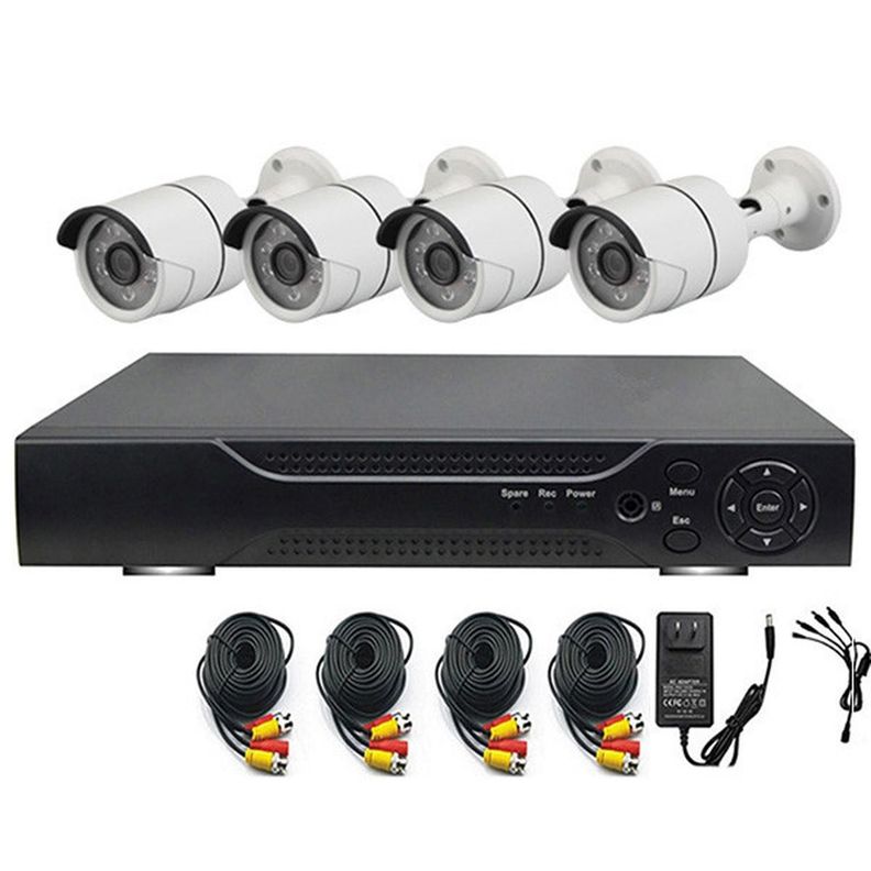 Kit Cctv Con 4 Cámaras De Seguridad Dvr 1080p Full Hd-0