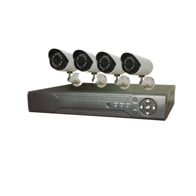 Kit Cctv Con 4 Cámaras De Seguridad Dvr 1080p Full Hd-2