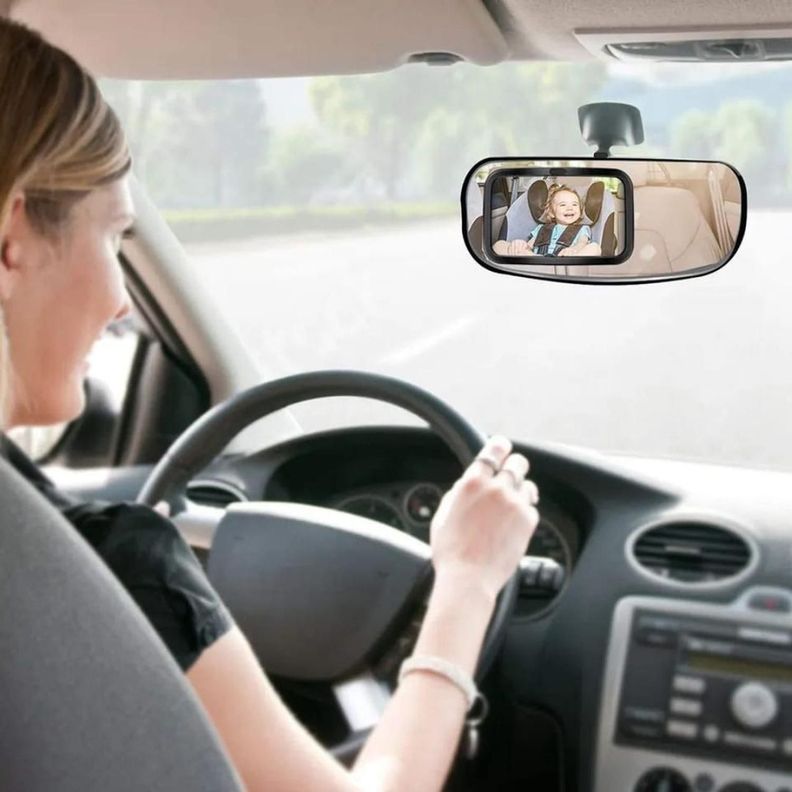 ESPEJO RETROVISOR GIRATORIO ASIENTO TRASERO DE AUTO BEBE-2
