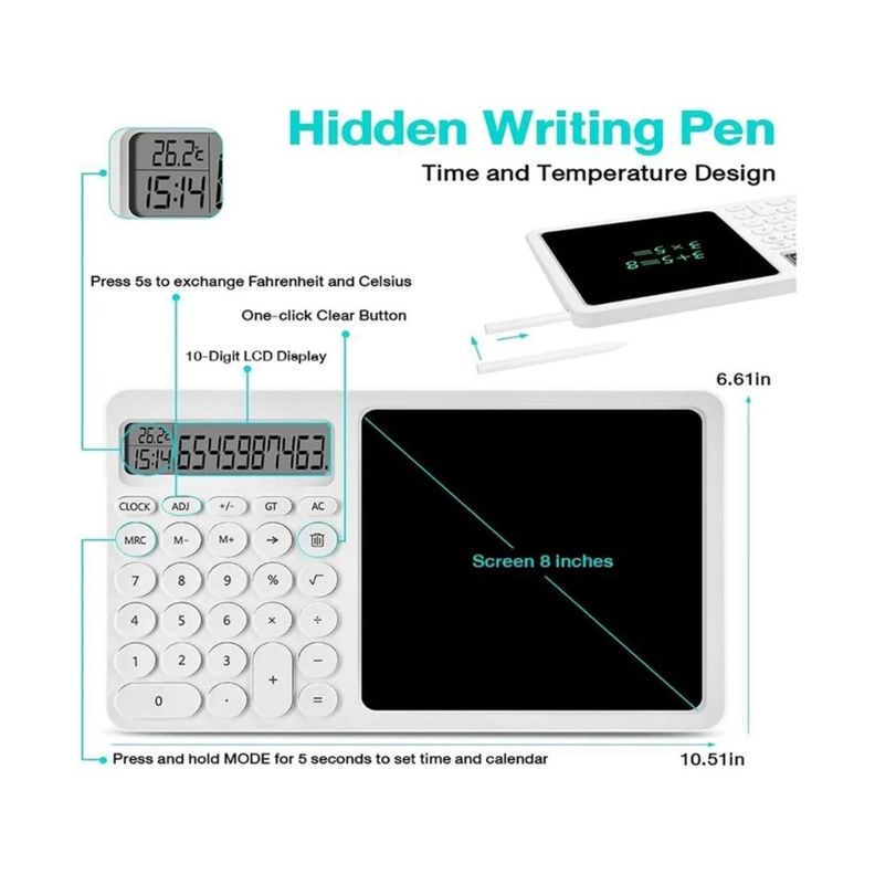CALCULADORA DE ESCRITORIO CON TABLET LCD 8 PULGADAS-1