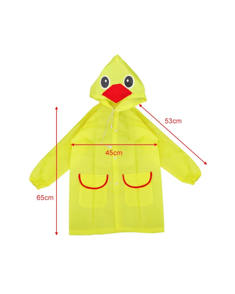 PONCHO IMPERMABLE PARA NIÑOS CHUBASQUEROS AMARILLO-0