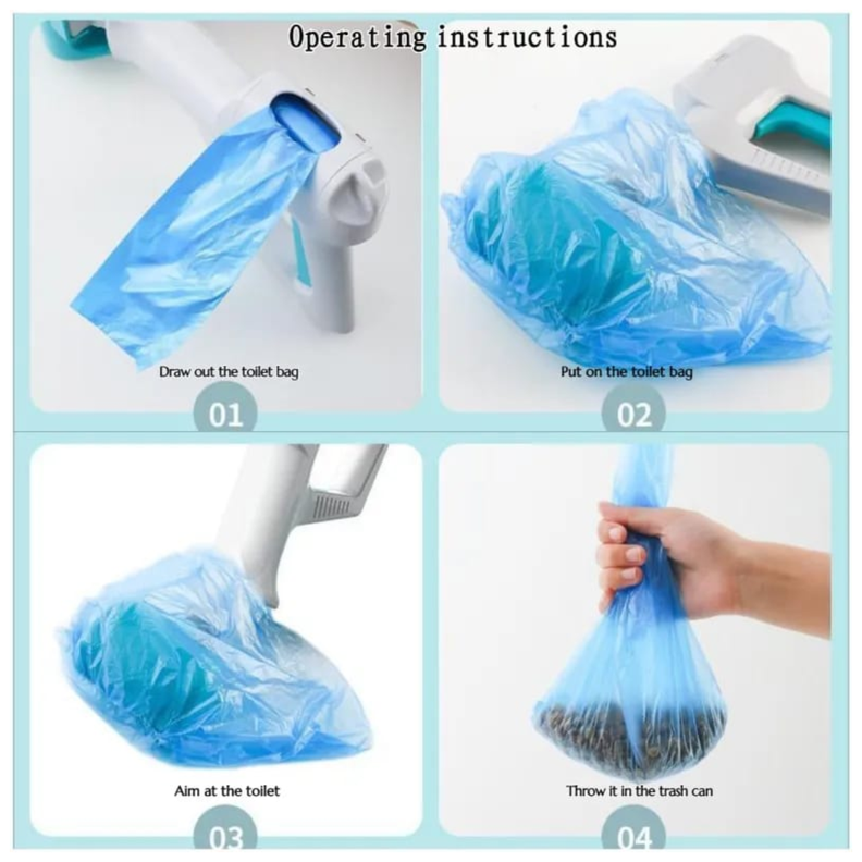 RECOGEDOR DE EXCREMENTO DE MASCOTAS ECOLOGICO CON BOLSAS-2